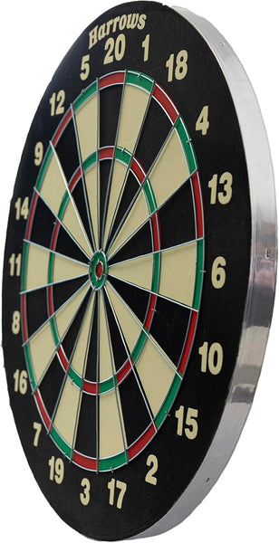 Harrows Dart Board Family Game I Dart Board Set I Dartboard with 6 Darts I Darts Board with over 10 Games I 6 Darts Set With Board