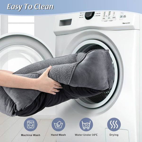 MIXJOY Large Dog Bed Washable, Grey Dog Bed Puppy Beds Orthopedic Pet Bed with Anti-Slip Bottom, Low Front Edge Dog Bed for Border Collie, Golden Retriever, French Bulldog, 76×61×23 cm