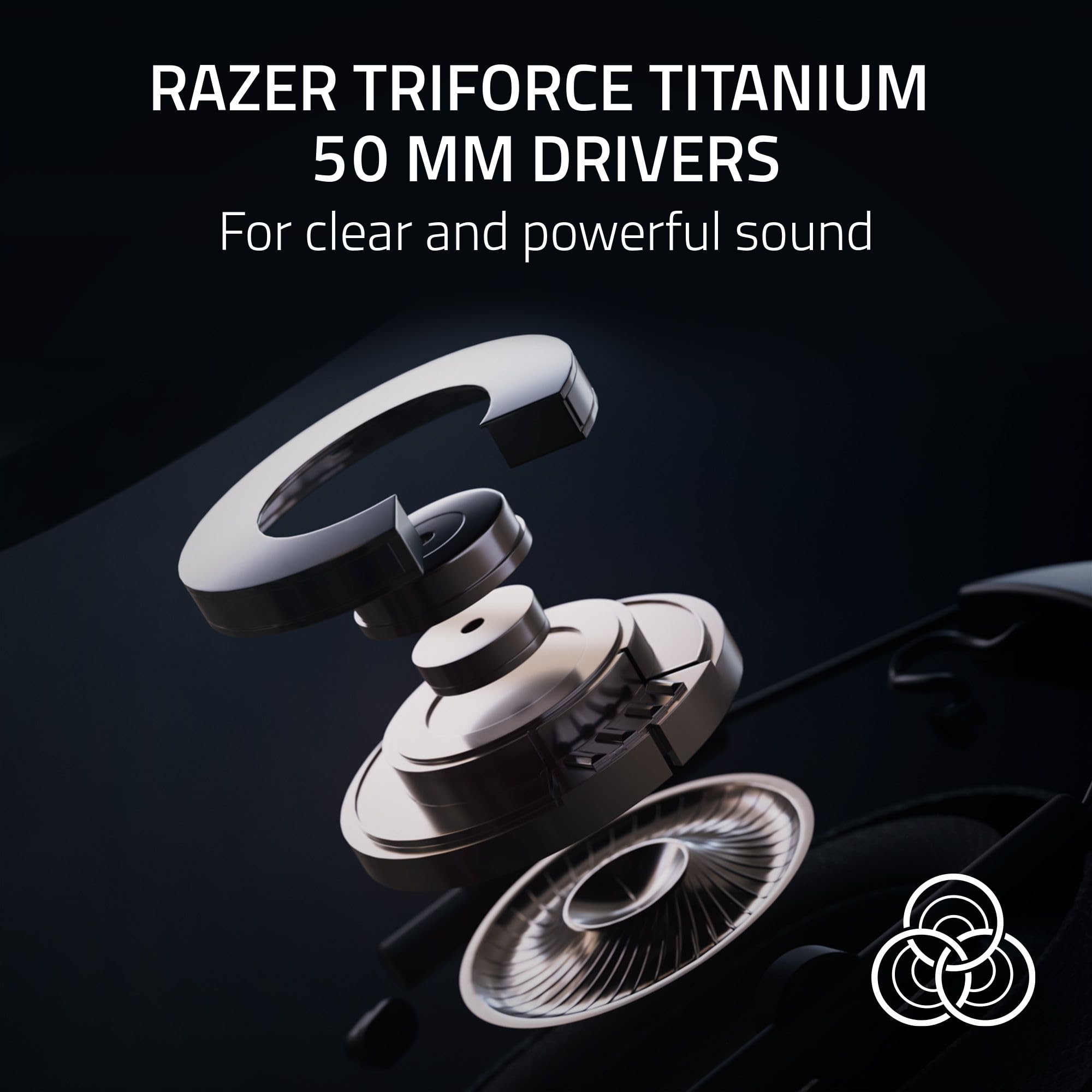 Razer BlackShark V2 Pro (2023) for PC - Premium Wireless E-Sports Headset (HyperClear Super Wideband Mic, TriForce Titanium 50 mm Driver, Bluetooth, Up to 70hrs Battery) White