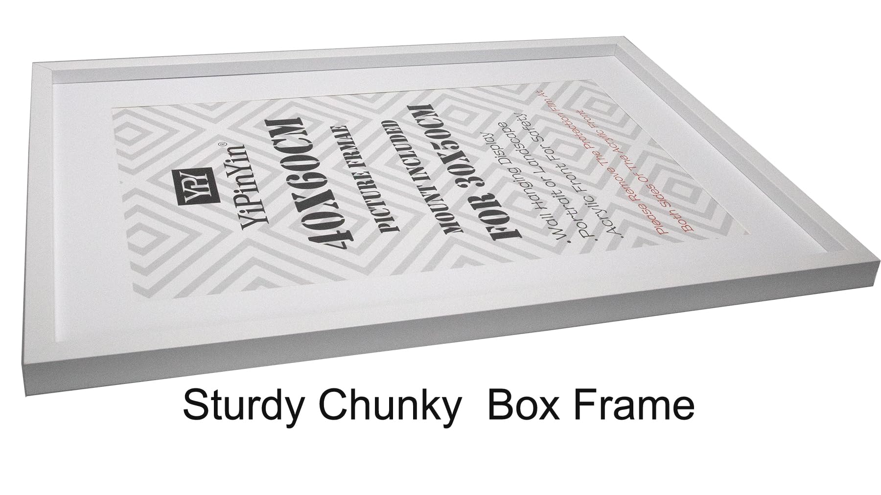 Black 50x70cm Boxed Picture Frames Set of 3 with Mounts for 40x60cm, 70x50cm poster frame with Acid Free mount for 40x60cm photo (Black 3Pack)