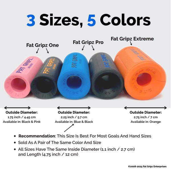 Fat Gripz Pro - Special Edition Black (New) (2.25" Outer Diameter)