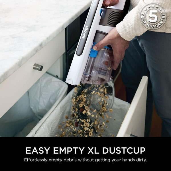 Shark PowerPro Cordless Vacuum Cleaner, Lightweight, Floor Detect Technology, Anti-Hair Wrap Technology, Anti-Allergen Complete Seal, Flexible, Handheld mode, Navy Metallic, IZ380UK