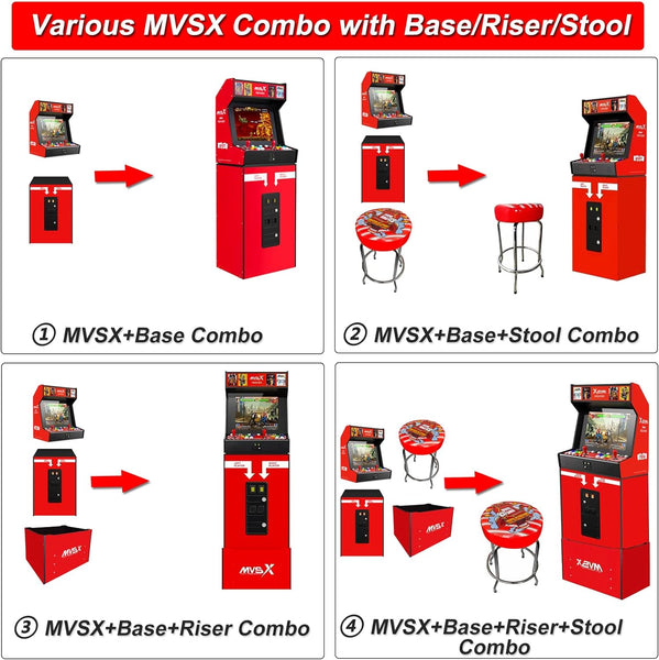 UNICO MVSX Home Arcade, Preloaded 50 SNK Neo Geo Official Licenced Retro Games, Support Two players to Play Games Concurrently, Including The King of Fighters/Metal Slug and More