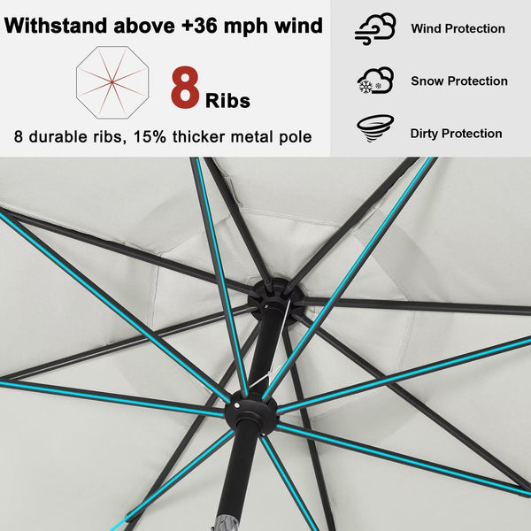 ABCCANOPY 9FT Cantilever Parasol, Gray