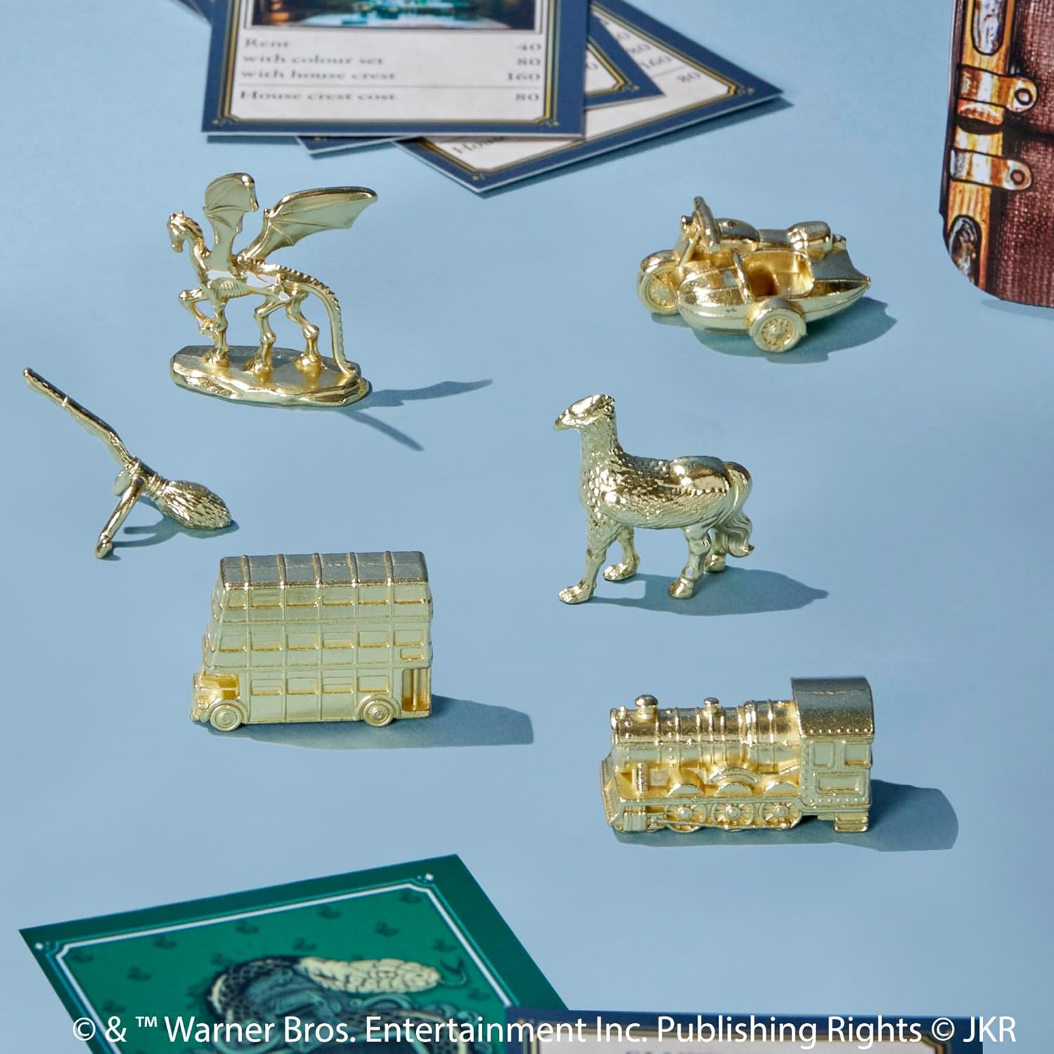 Monopoly Harry Potter Edition Board Game for Kids 8+, Strategy Family Game with Hogwarts Locations, Golden Tokens, House Cards & Owl Post, 2–6 Players, For Kids & Familes