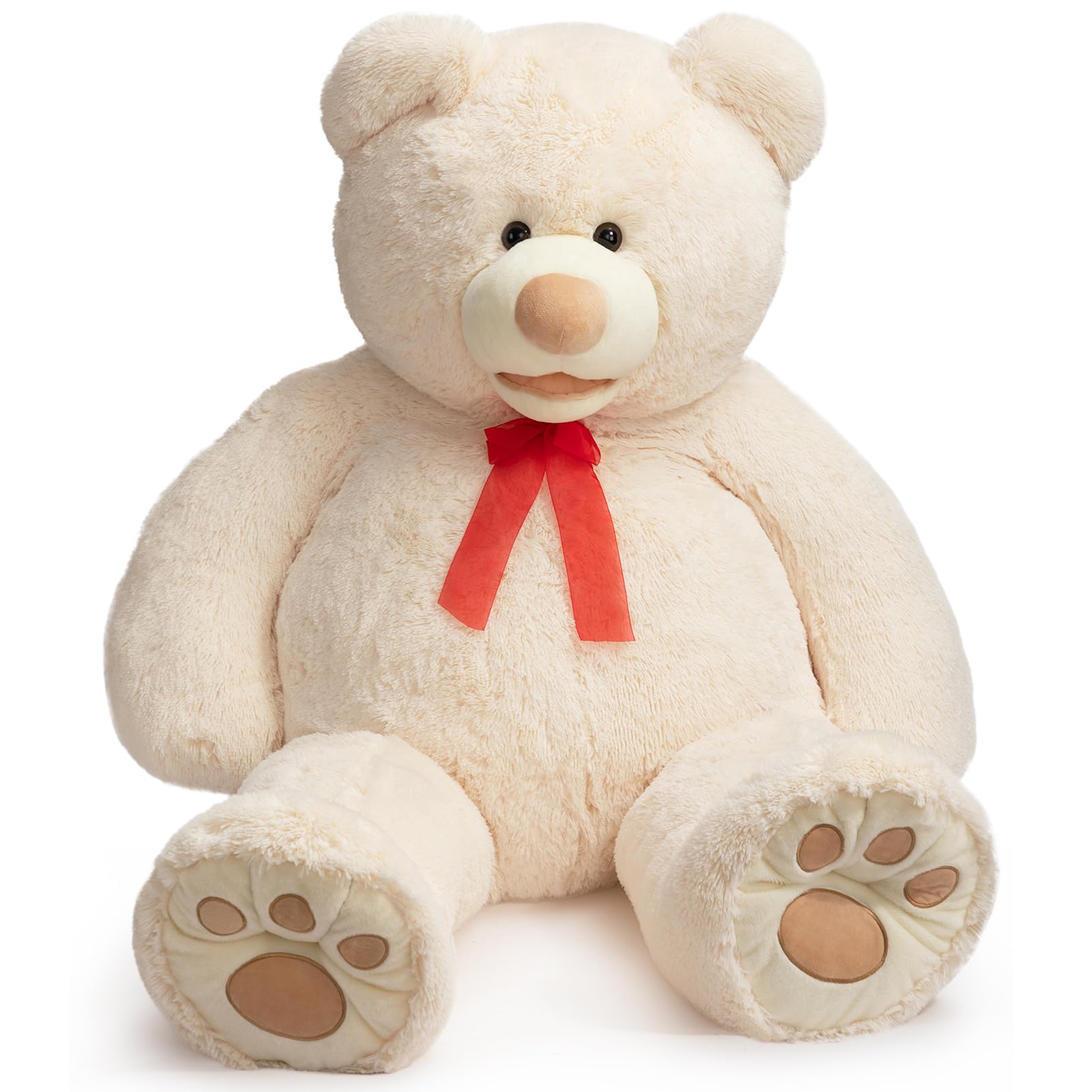 HollyHOME 150cm Giant Teddy Bear Stuffed Animal Large Soft Toys Plush Bear, Light Brown Age 3+