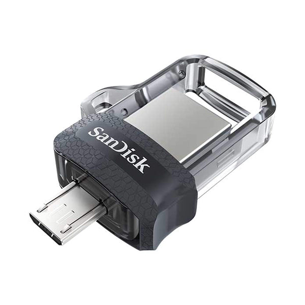 SanDisk Ultra Dual Drive USB flash drive 128 GB USB Type-A/USB Type-C 3.2 Gen 1 (3.1 Gen 1) Black, Silver
