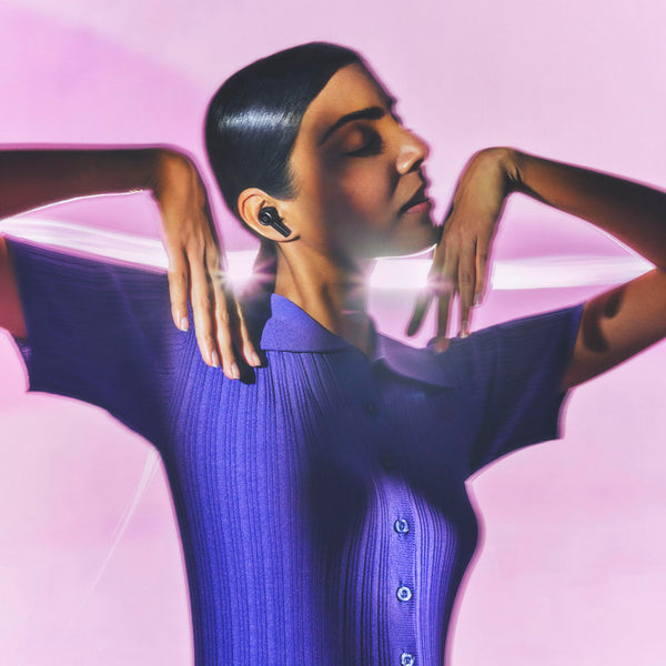 Bang & Olufsen Beoplay EX - High-end Wireless Bluetooth Noise Cancelling Earphones, Playtime Up to 28 Hours, Waterproof Wireless Earbuds for Work, Sport and Play with Charging Case - Black Anthracite