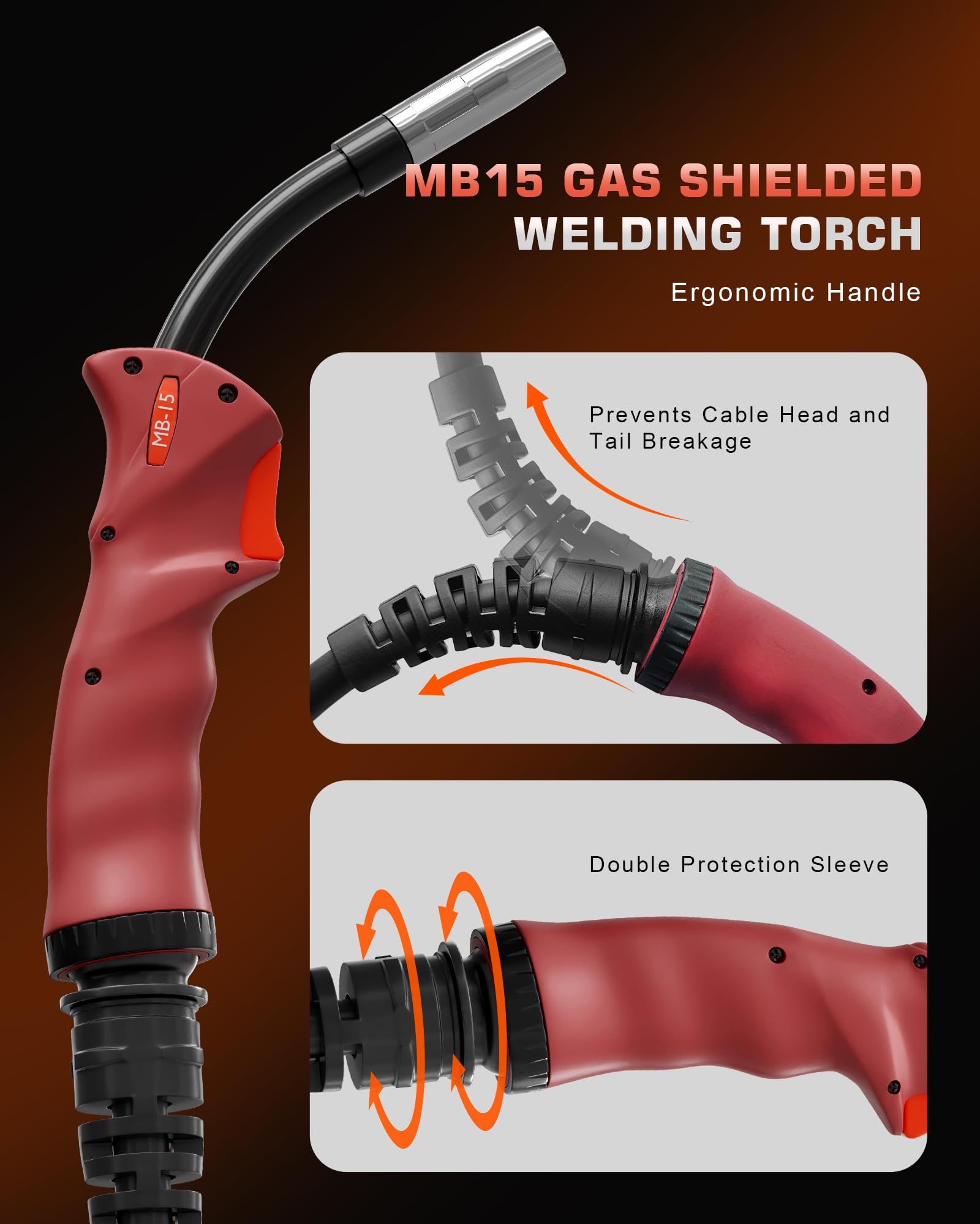 FEIFANKE Gasless MIG Welder 240V 145A Welding Machine MIG MAG 4 in 1 Gasless MIG/MIG/MMA/Lift TIG Welder Machine Inverter Synergy IGBT Suitable for 1.0-4.8mm Carbon Steel and Iron