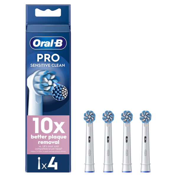 Oral-B Pro Sensitive Clean Toothbrush Heads, Pack of 10 Counts, Suitable for Mailbox