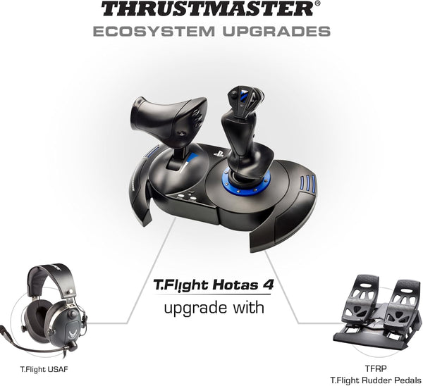 Thrustmaster T.Flight Hotas 4 - High-Precision Flight Stick with Throttle for PC, PS4, and PS5, PS5 Pro