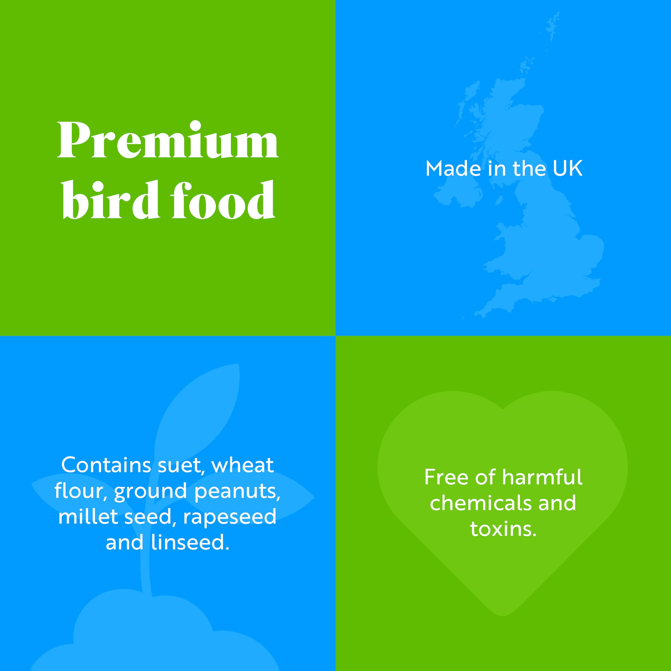 RSPB - Fat Balls for Wild Birds, High Energy Food, Suet Balls for Wild Birds, Made in the UK, Suitable for Year-Round Feeding (Box of 160)