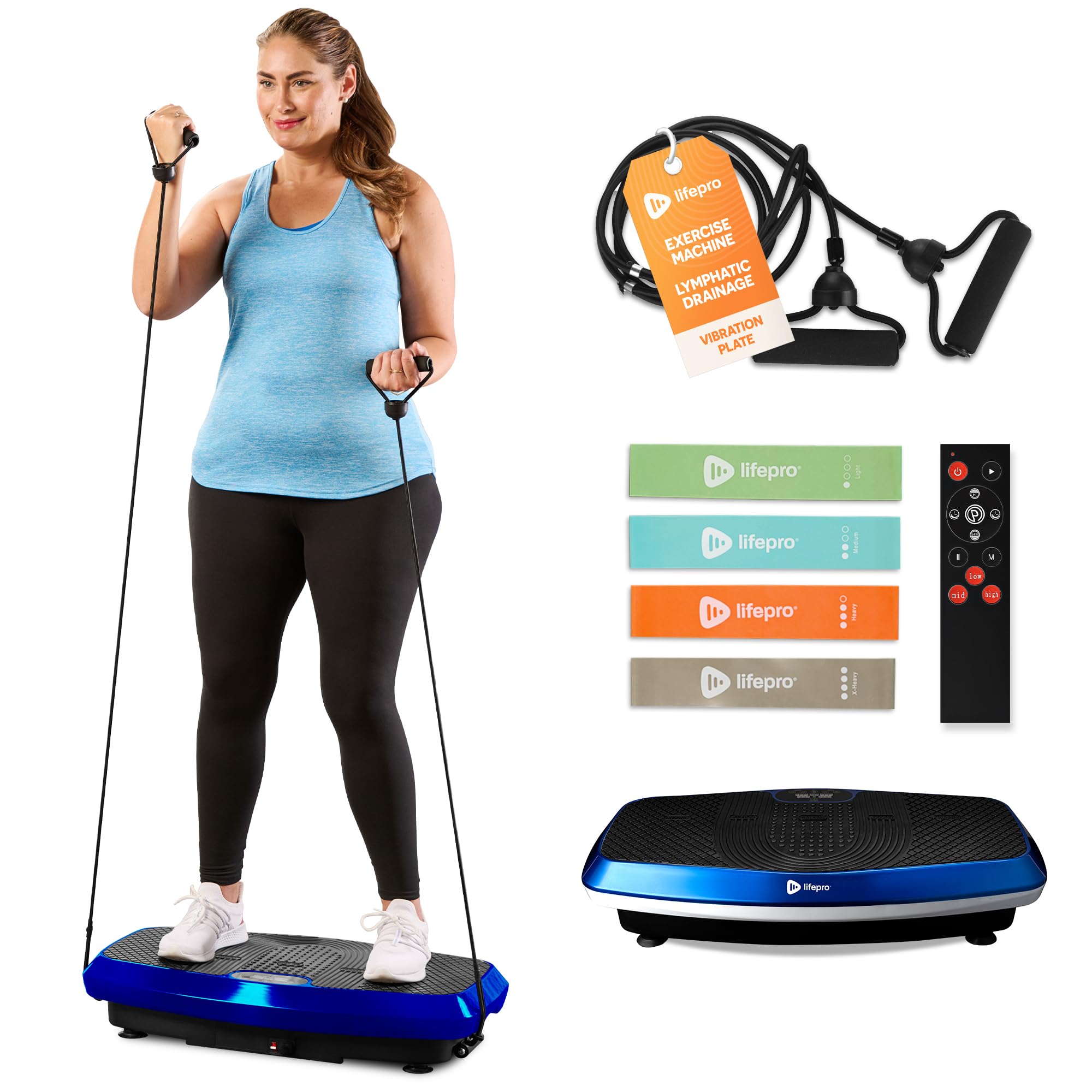 LifePro Hovert 3D Vibration Plate Machine, Dual Motor Oscillation, Lateral and 3D Motion Vibration Platform Machine, Full Body Workout Equipment for Home Exercise and Fitness Training