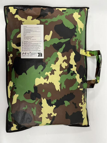 Zology Folding Camping Chair Stool Backpack with Cooler Insulated Picnic Bag, Camouflage Portable Hiking Seat Table Bag for Outdoor Indoor Fishing Travel Beach BBQ