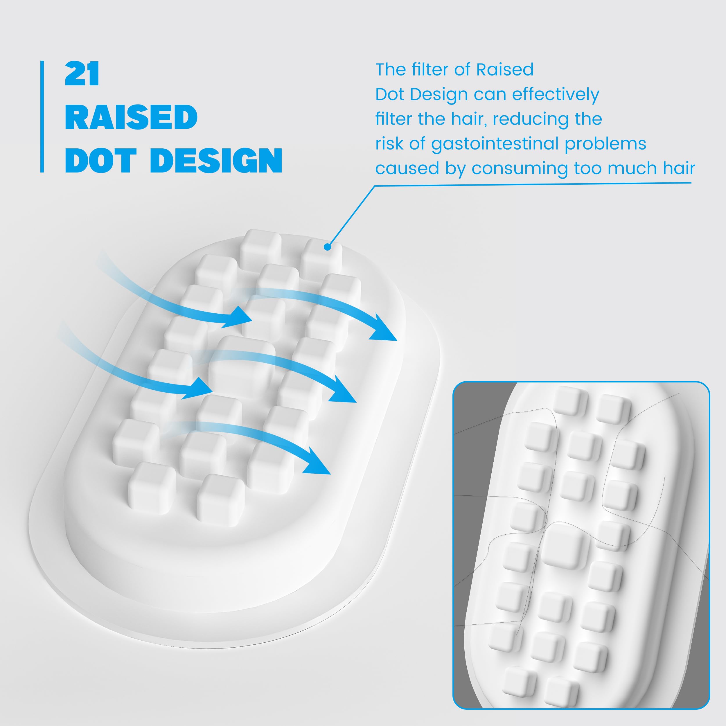 DOOOB Cat Water Fountain for Drinking, 3.2L Pet Water Fountain, Ultra Silent Stainless Steel Automatic Cat Fountain for Cats, Dogs and Other Pets