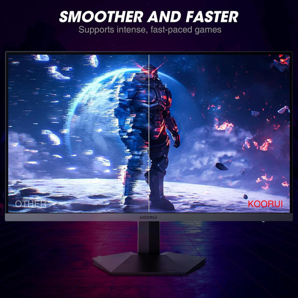KOORUI 32 inch Curved Gaming Monitor,1440p(2560x1440),170Hz.1ms, 2K, QHD,VA 1500R, HDR10,Adaptive Sync, VESA & Eye Care Ultra-Thin Support DP/HDMI