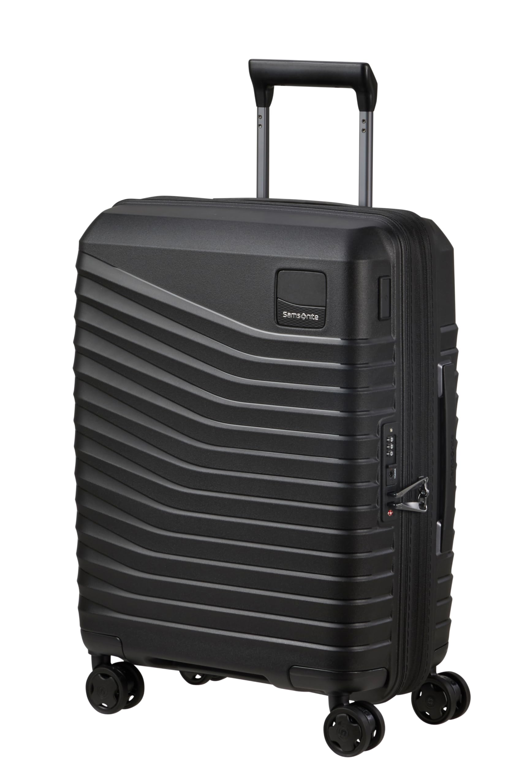 Samsonite Intuo - Spinner M, Expandable Suitcase, 69 cm, 79/87 l, Black (Black)