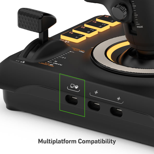 Turtle Beach VelocityOne Flightdeck - Universal HOTAS Simulation Joystick & Throttle with Touch Display, Stick Mounted HUD and Contactless Sensors for Air and Space Combat on Windows 10 & 11