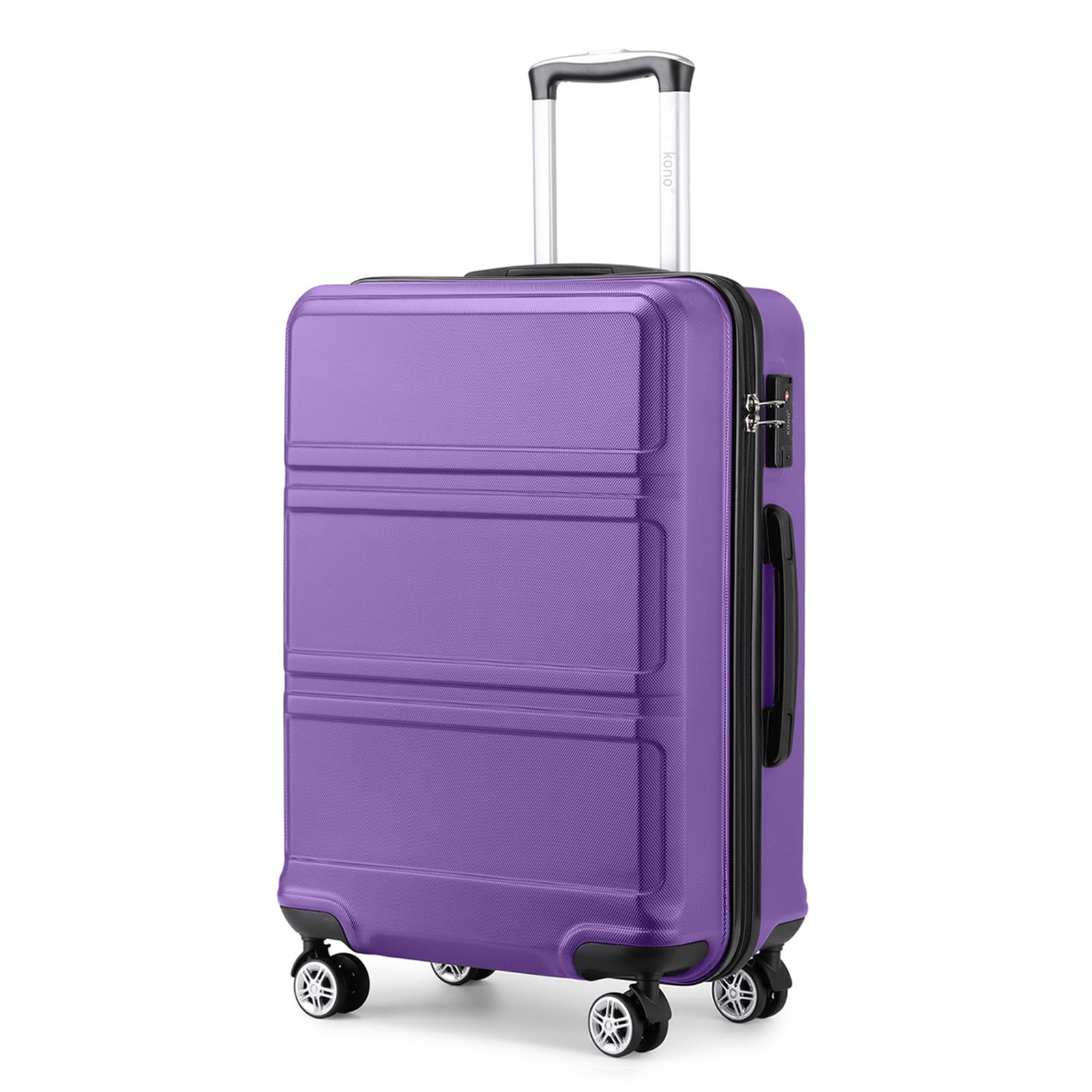 Kono Fashion Hand Luggage Lightweight ABS Hard Shell Trolley Travel Suitcase