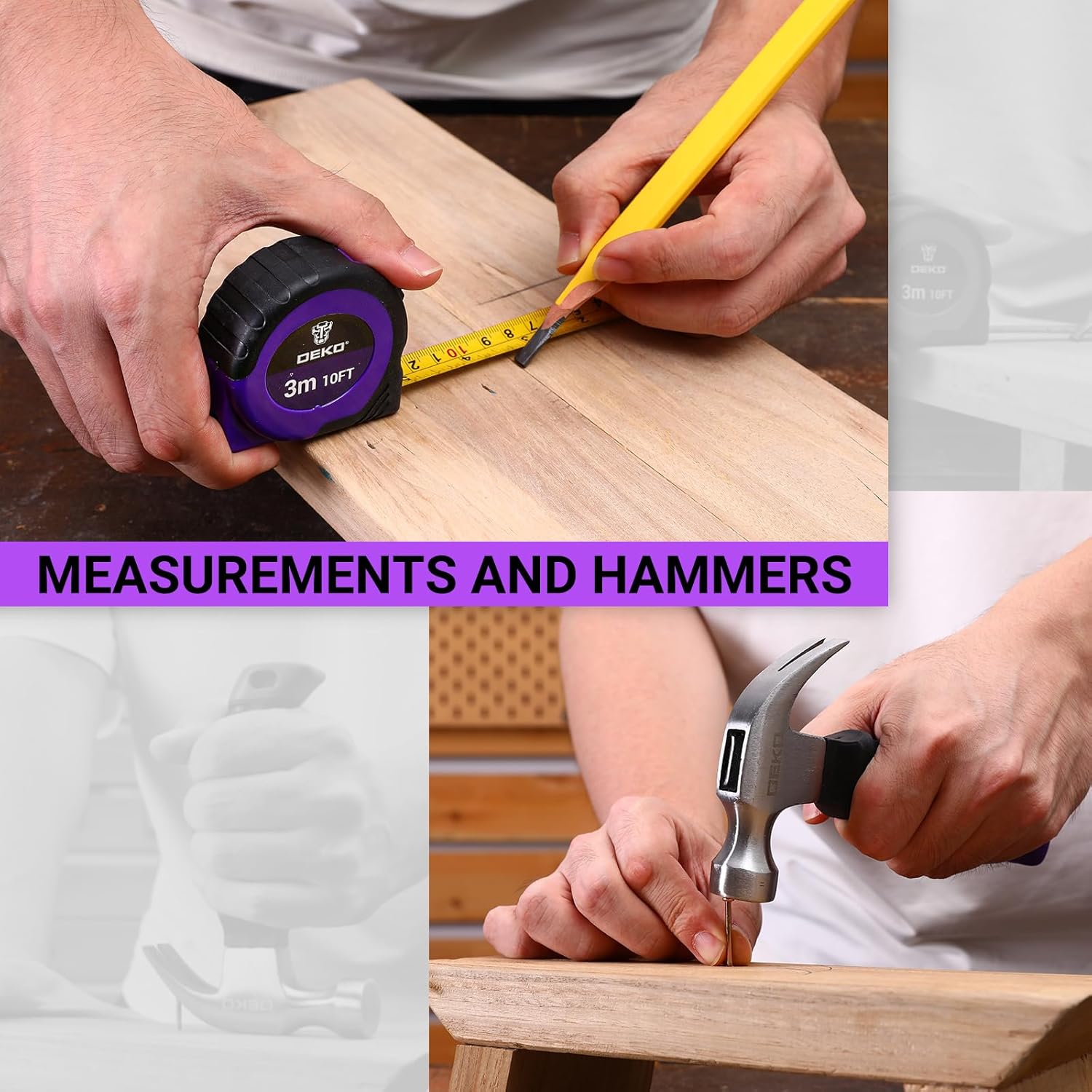 Tool Kit: DEKO Drill Set with Cordless Drill, Tool Kit Set Box, DIY Hand Tools for Men and Home, with 8V Electric Drills Blue,126 Pieces