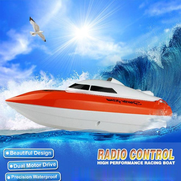 SZJJX RC Boat, Remote Control Boats for Lake/Pool/Pond, 2.4 GHz High Speed Mini Boats, Outdoor Adventure Electric RC Racing Boats for Adults & Kids-Blue