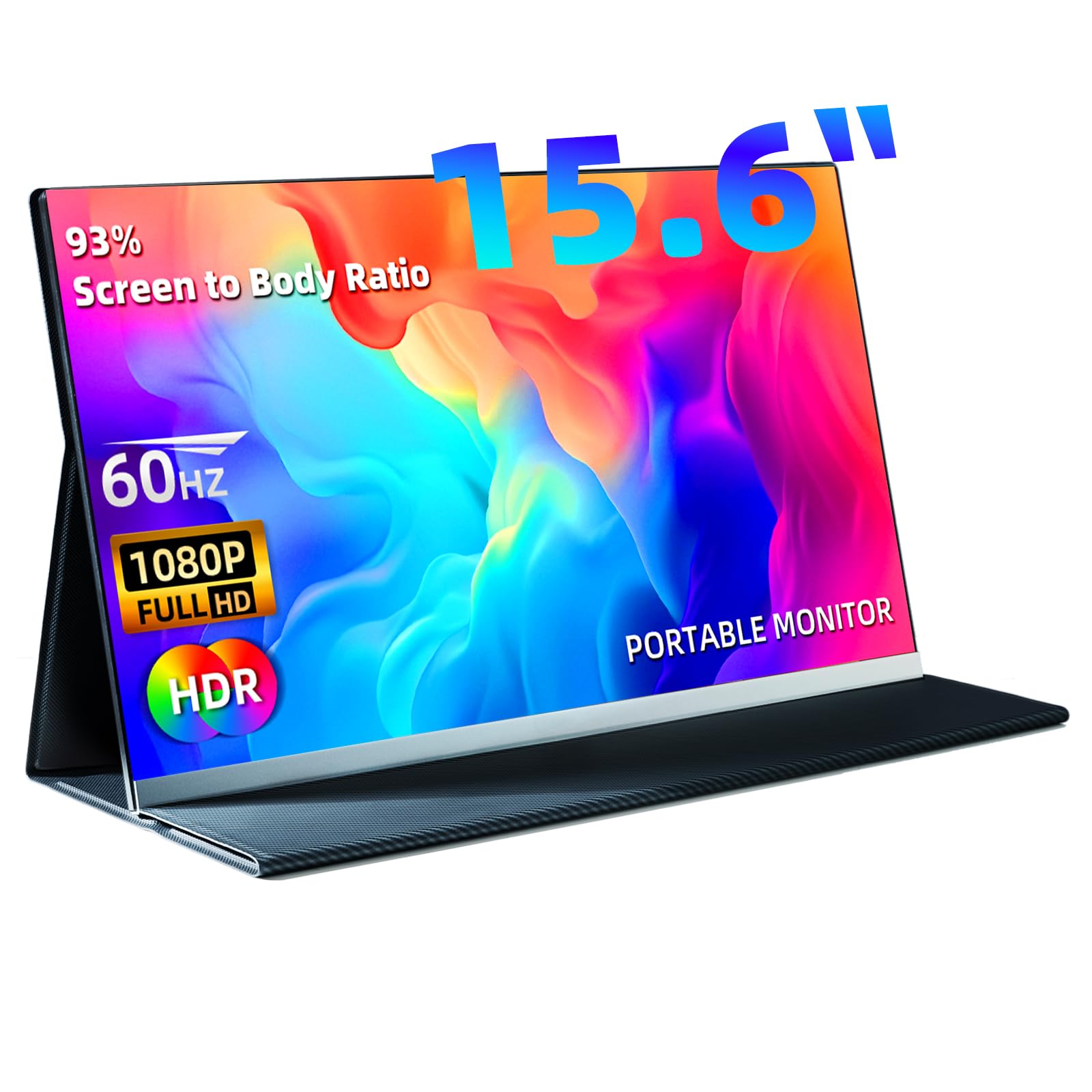 hualink Laptop Screen Extender Monitor - 14 Inch IPS FHD 1080P HDMI/USB-A/Type-C Laptop Monitor Extender,Portable Monitor for Laptops 13-17"(Maximum Length: 15.74") for Windows Mac Android Switch
