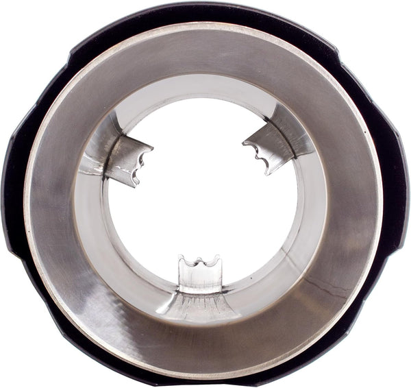 Simoni Racing Exhaust Tip Round/Slanted Matt-Black+Inox - Ø116xL170mm - Installation 42-74mm