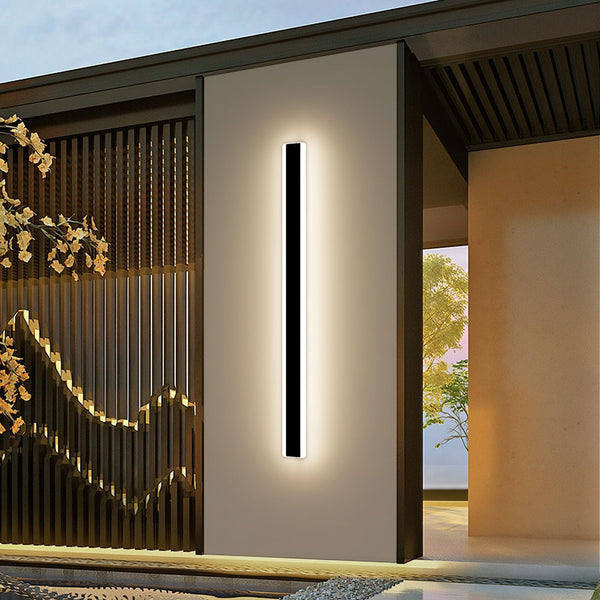 Mikeru 6500k Cool White Outdoor Wall Light, 150cm Modern Porch Wall Light, LED Vertical Long Acrylic Garden Fixture, IP65 Waterproof for Balcony, Living Room, Garage, Patio