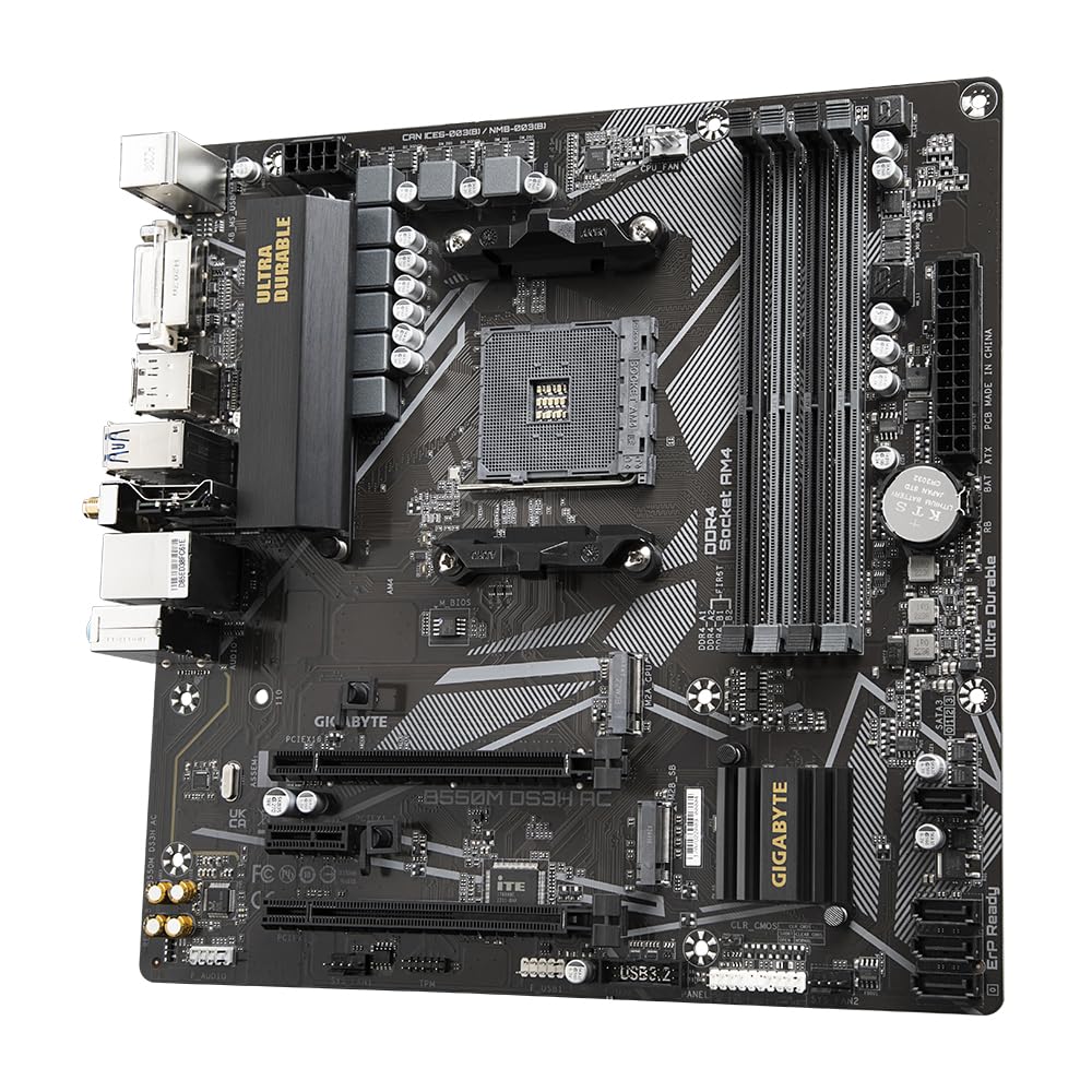 Gigabyte B550 AORUS ELITE V2 Motherboard - Supports AMD Ryzen 5000 Series AM4 CPUs, 12+2 Phases Digital Twin Power Design, up to 4733MHz DDR4 (OC), 2xPCIe 3.0 M.2, 2.5GbE LAN, USB 3.2 Gen1