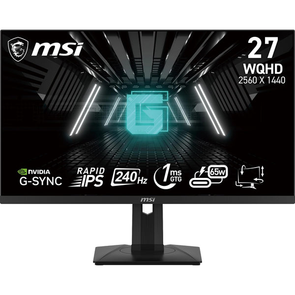 MSI G274F 27 Inch FHD Gaming Monitor - 1920 x 1080 Rapid IPS Panel, 180 Hz / 1ms, 134% sRGB Colour Gamut / G-SYNC Compatible- DP 1.2a, HDMI2.0 CEC