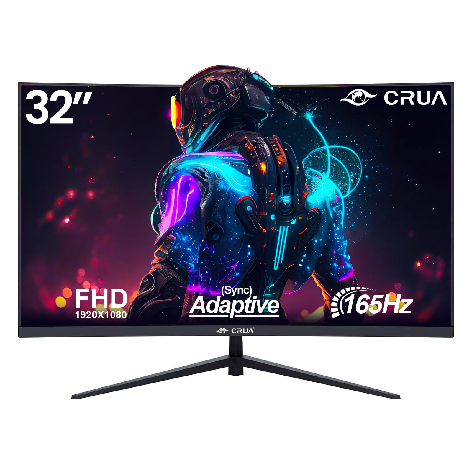 CRUA 30Inch Ultrawide Curved Monitor, 21:9 WFHD(2560x1080P) VA Computer Monitor, 99% sRGB 100HZ 1500R PC Monitors Support FreeSync, Wall-Mounted, with HDMI/DP Display Port-Black