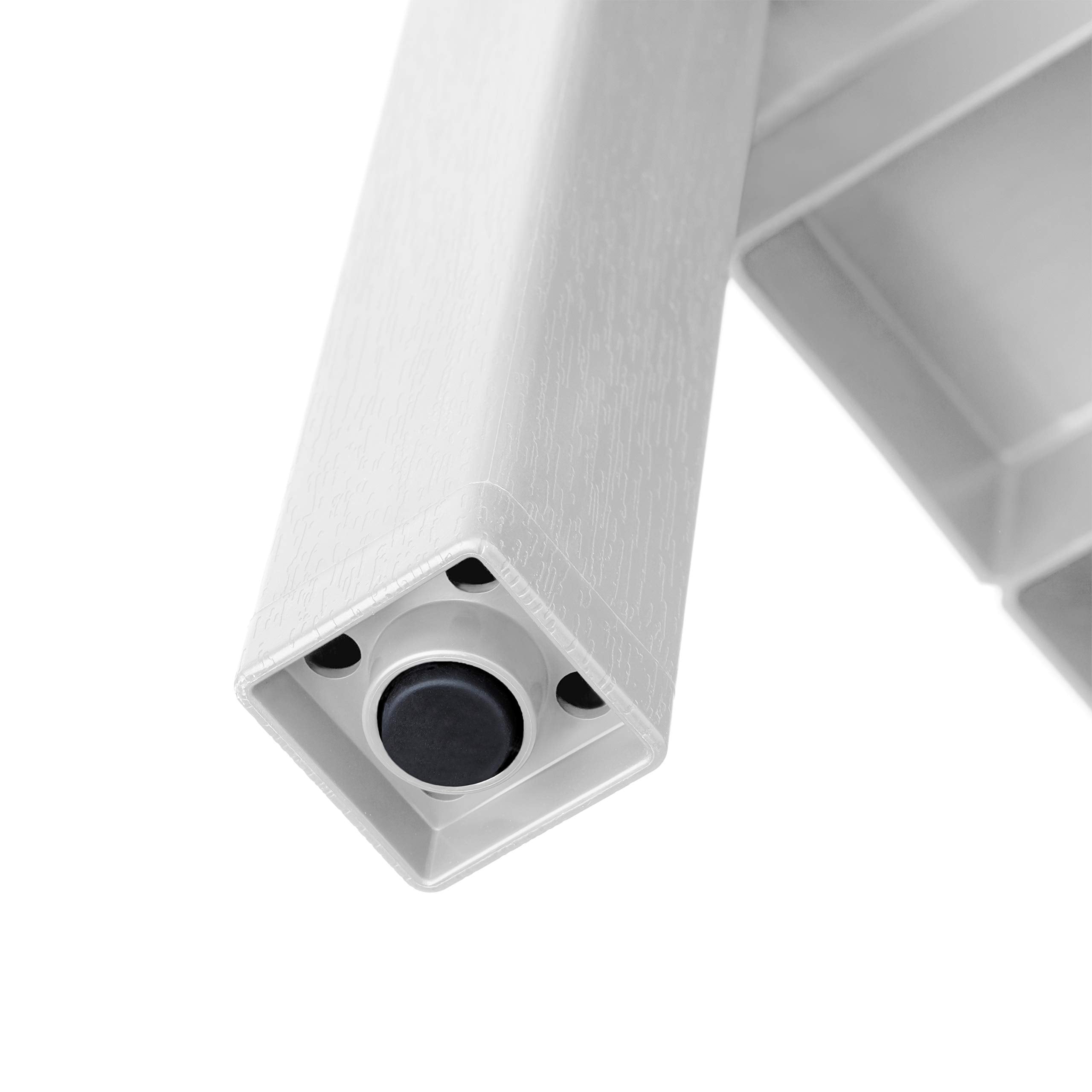 Tatay Lombok Shelf, 3 Shelves, Polypropylene, BPA Free, Wood effect, Non-Slip Bumpers, Max 10KG by Shelf, Easy Assembly, Measure 38x29x73.5 cm. White