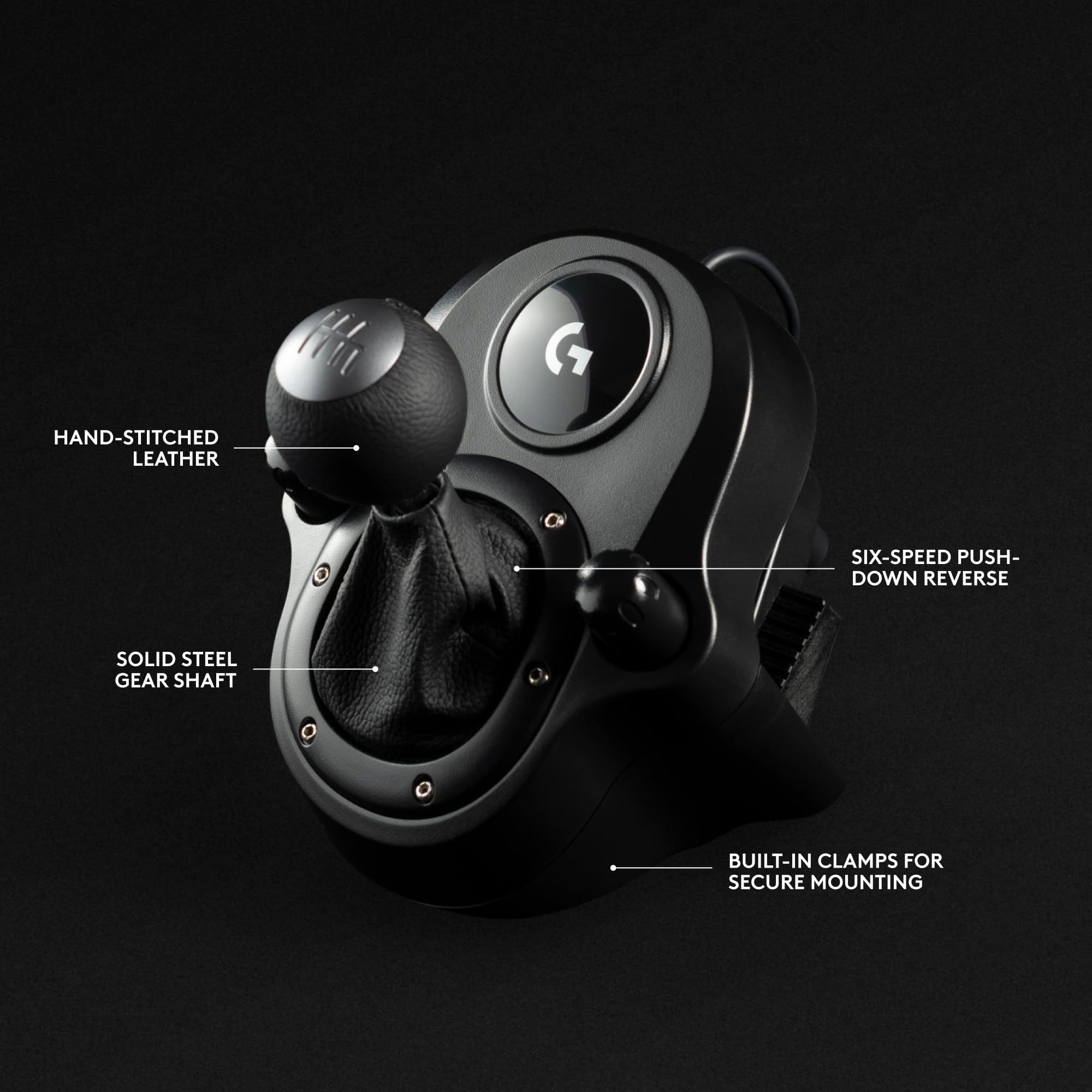 Logitech G G923 Racing Wheel and Pedals, TRUEFORCE up to 1000 Hz Force Feedback, Responsive Driving Design, Dual Clutch Launch Control, Genuine Leather Wheel Cover, for PS5, PS4, PC, Mac - Black