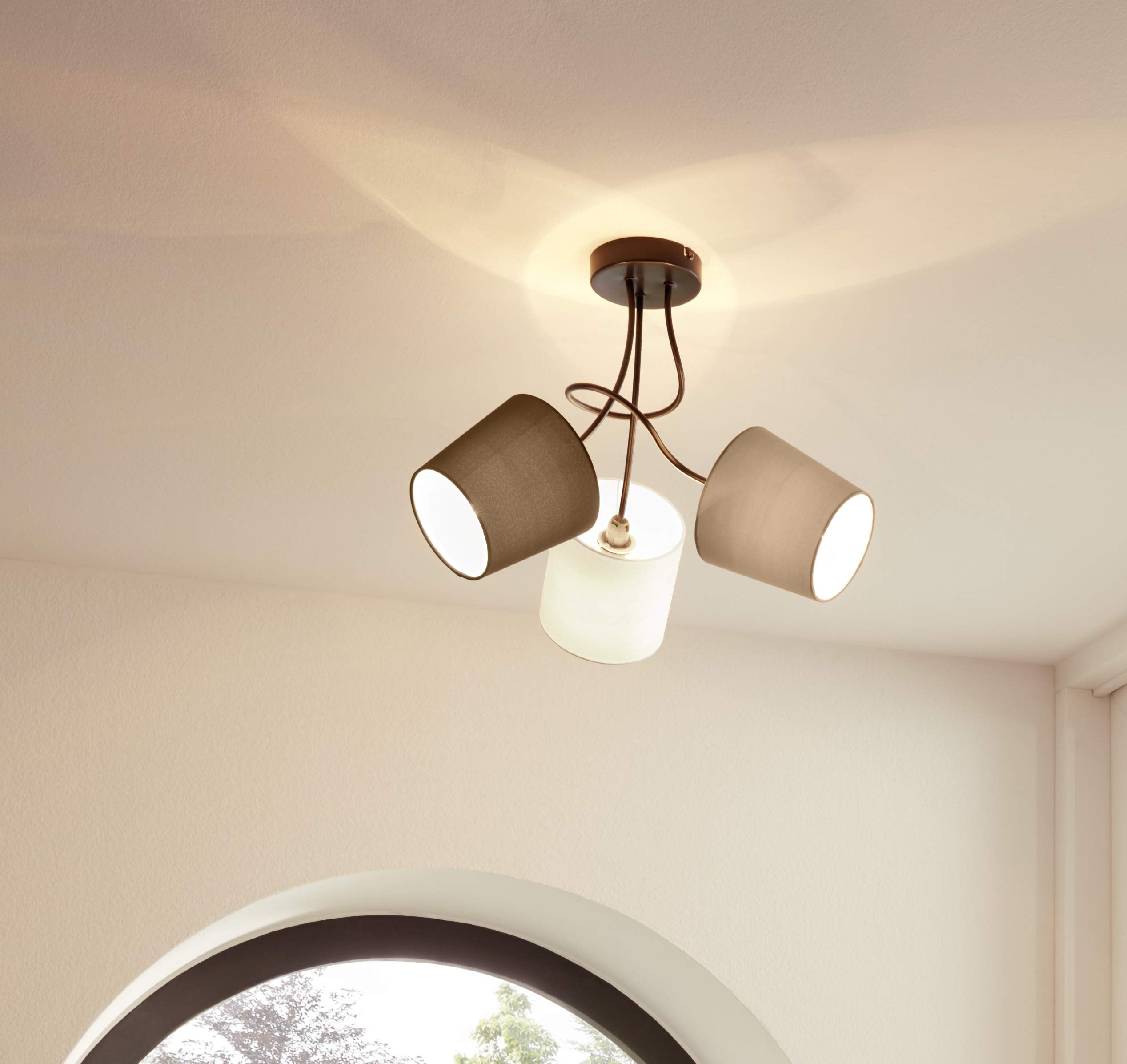 EGLO 95192 E14 Black Wall/Ceiling Lamp Almeida