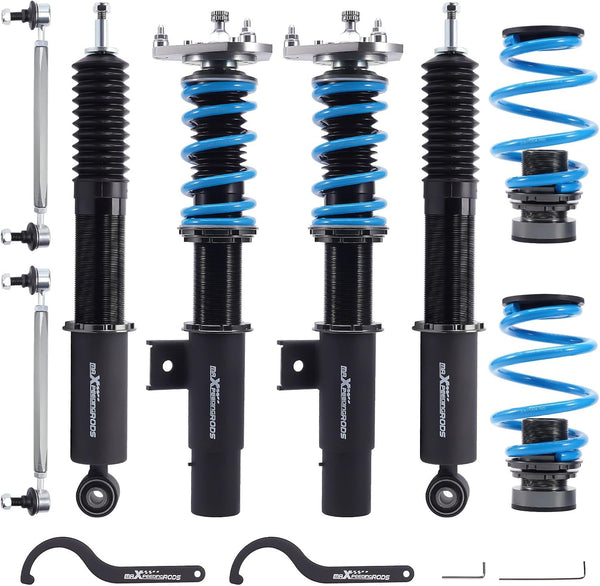 maXpeedingrods Upgrade Coilovers Kit for VW Golf MK5 MK6 2003-2012 for Jetta MK5 1.4 1.6 1.9 2.0 TDI Adjustable Suspension Kit