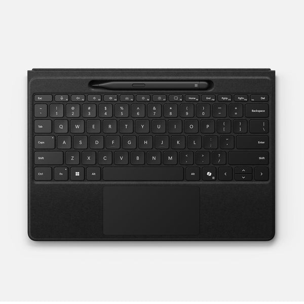 Microsoft Surface Pro Flex Keyboard with Slim Pen | Black | 2-in-1 Alcantara® Keyboard for Surface Pro Windows 11 Copilot+ PC