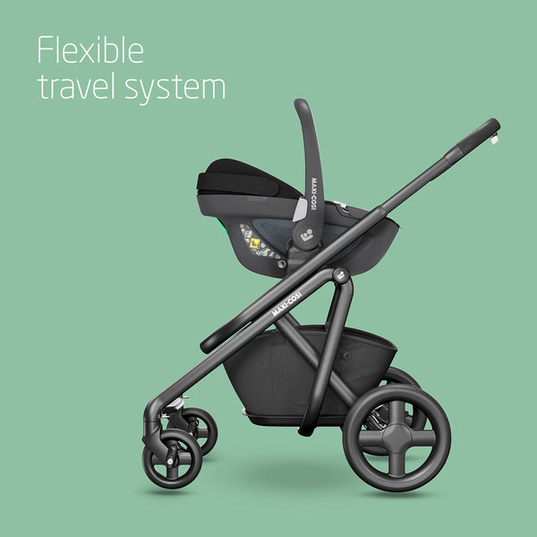 Maxi-Cosi FamilyFix 360 i-Size Base, Rotating Car Seat System, 360 Swivel ISOFIX Base, 0-4 Years (40-105 cm), One-Hand FlexiSpin Rotation, TravelSafe Rotation Control, Click & Go, Black