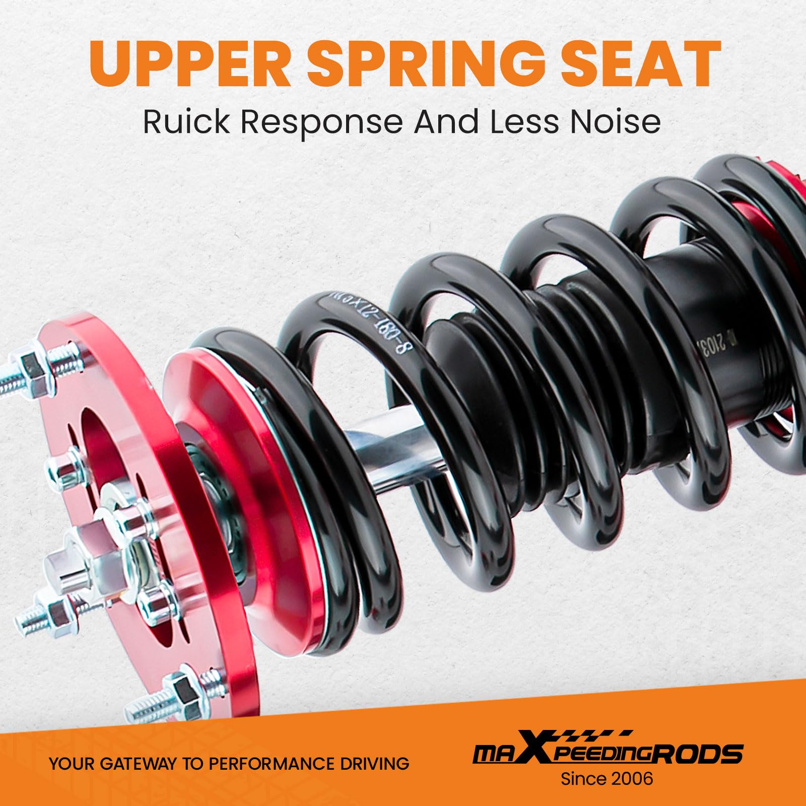 maXpeedingrods Coilovers Shock Suspension for BMW E46 3 Series 316i 318i 320i 323i 325i 328i 330i 1998-2006 - Red