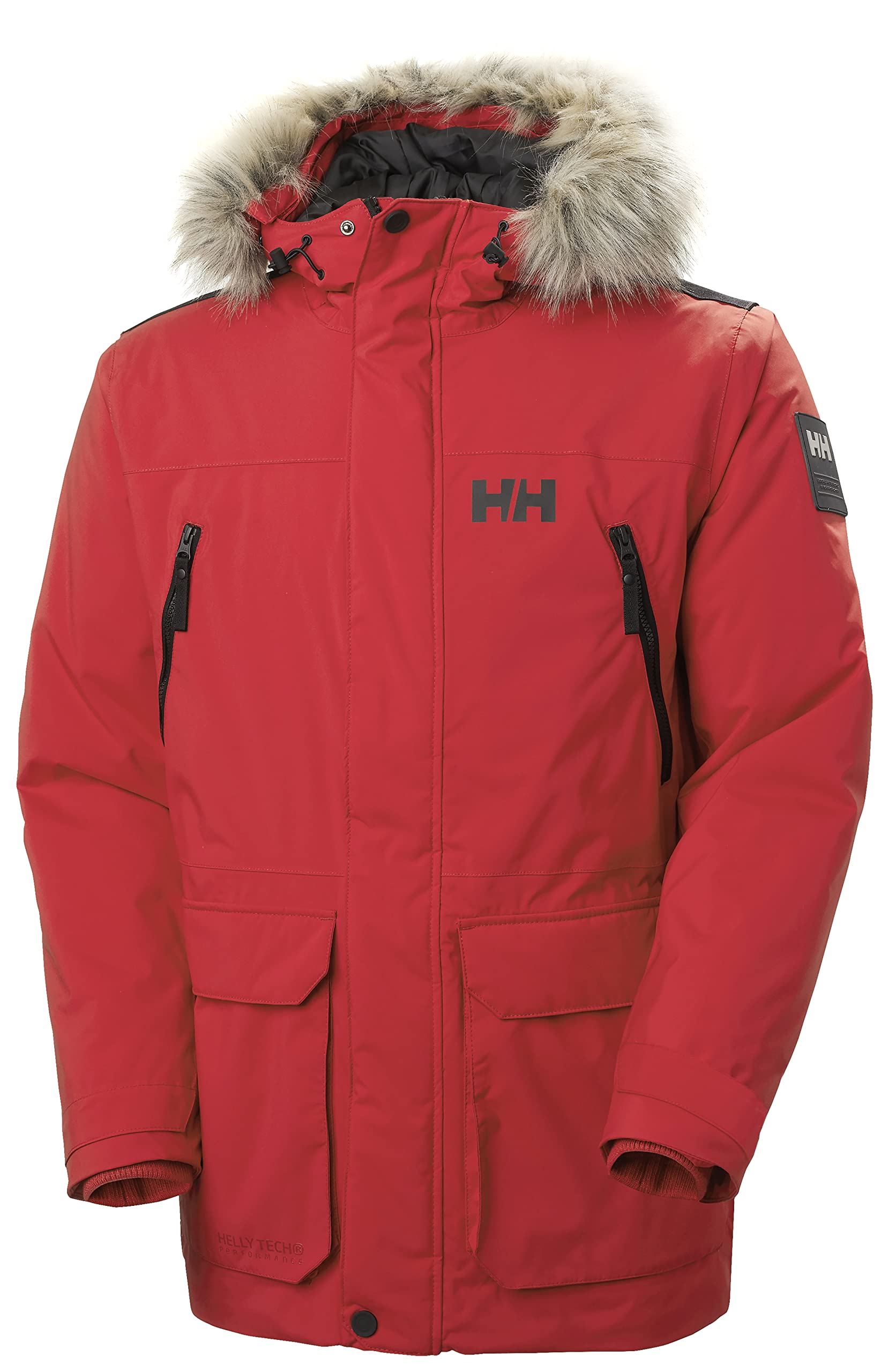 Helly Hansen Men's Reine Parka – Waterproof Insulated Parka with Adjustable Hood and Reflective Details