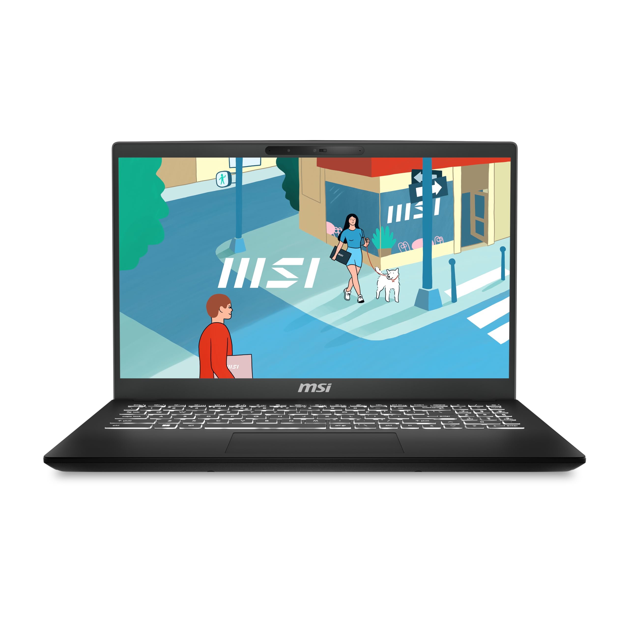 MSI Modern 15H (C13M-275UK) Laptop-(15.6" FHD, 60Hz 45% NTSC IPS-Level, Intel® i5-13420H,Raptor Lake, Iris Xe Graphics, 16GB (3200MHz), 512 SSD,Windows 11home plus)- Classic Black