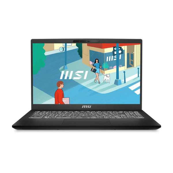 MSI Modern 15H (C13M-275UK) Laptop-(15.6" FHD, 60Hz 45% NTSC IPS-Level, Intel® i5-13420H,Raptor Lake, Iris Xe Graphics, 16GB (3200MHz), 512 SSD,Windows 11home plus)- Classic Black
