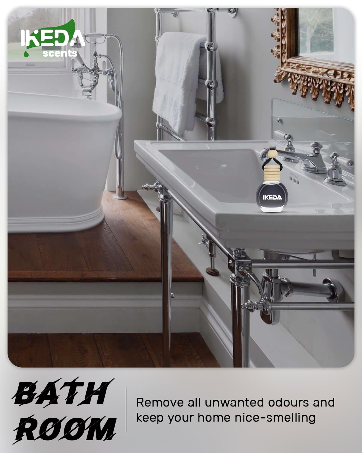 Ikeda scents Ikeda Car Air Fresheners | Automotive Hanging Pendant | Auto Perfume Diffuser with Real Oil | Strong and Long Last Fragrance | Fresh Smell Cover Odours | Car Accessories for Men Women