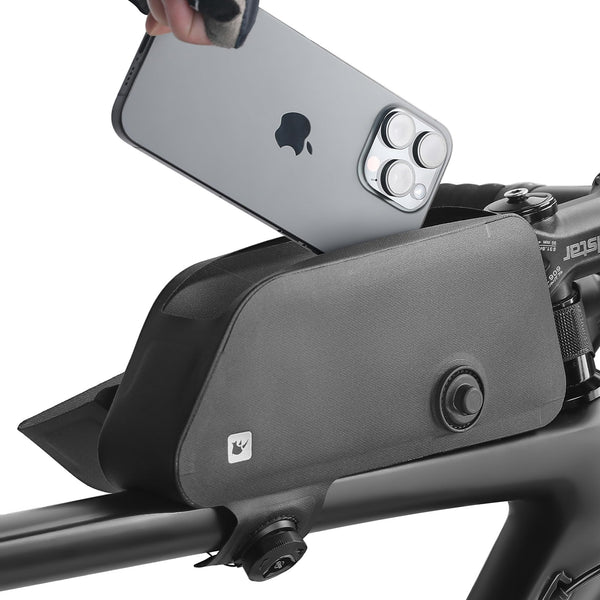 Rhinowalk Bike Top Tube Bag Bike Frame Bag Fully Waterproof and Stable Bicycle Frame Bag Bicycle Bag Professional Cycling Accessories for Mountain