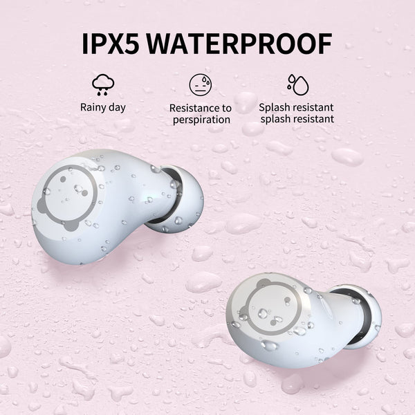 Earbuds for Kids Cute Design in-Ear Wireless Earphones for Kids Boys Adult Bluetooth 5.3 Waterproof Sport Stereo Headphones with Mic for Phone