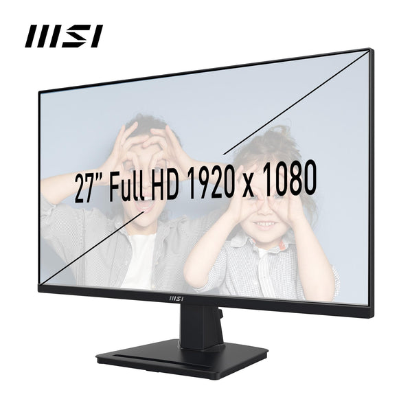 MSI PRO MP251 24.5 Inch Full HD Office Monitor - 1920 x 1080 IPS Panel, 100 Hz, Eye-Friendly Screen, Built-in Speakers, Tilt-Adjustable - HDMI 1.4b, D-Sub (VGA)