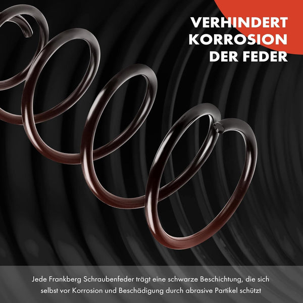 Frankberg 2x Coil Spring Rear axle Compatible with M.i.n.i R50 R53 C.o.o.p.e.r 1.6L 2001-2006