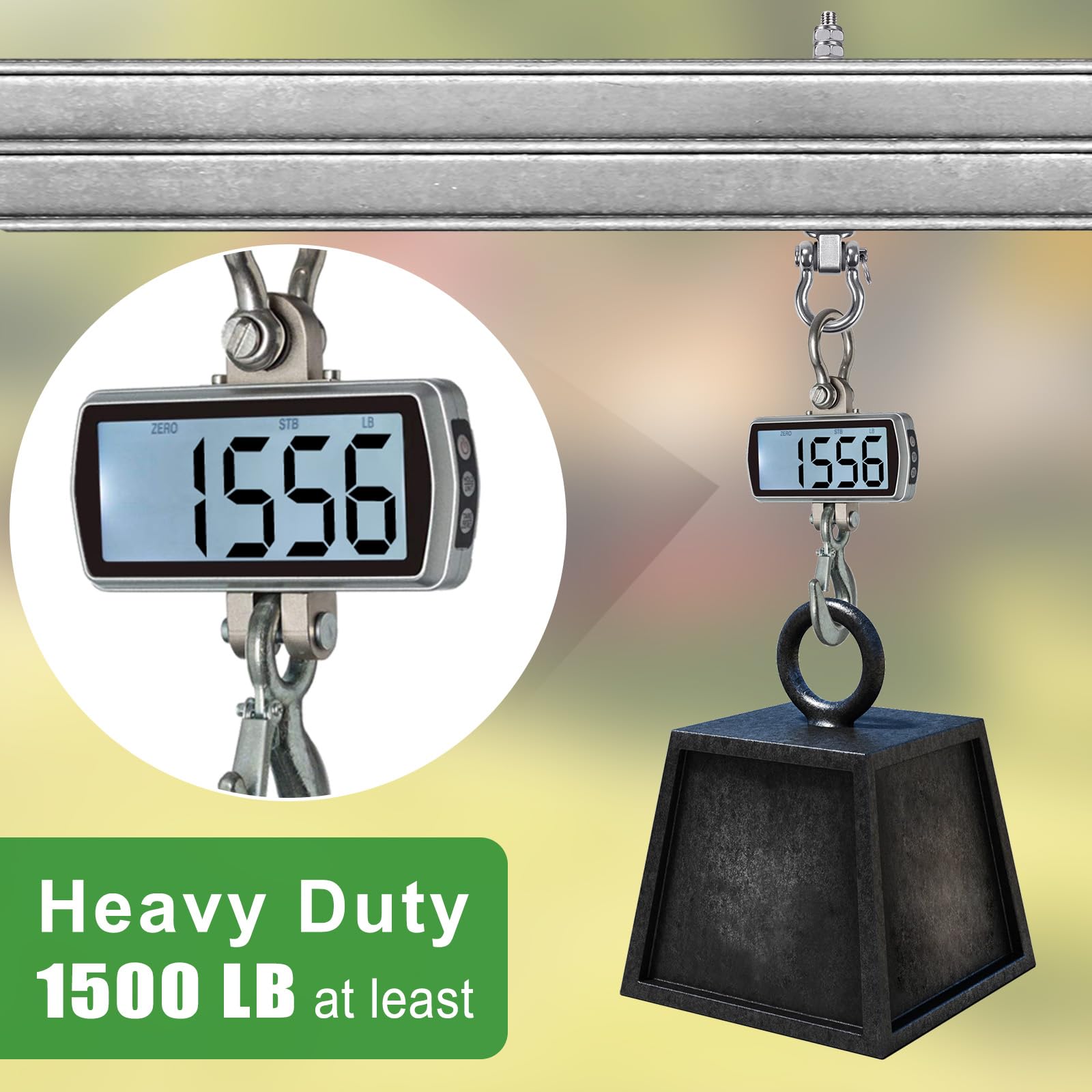 Dolibest 6pcs Swing Hanger with Bearing, Heavy Duty Hammock Hook M10 Hanging Chair Screw Eye Bolt 175mm Swivel Ceiling Beam Mounting Bracket for Yoga