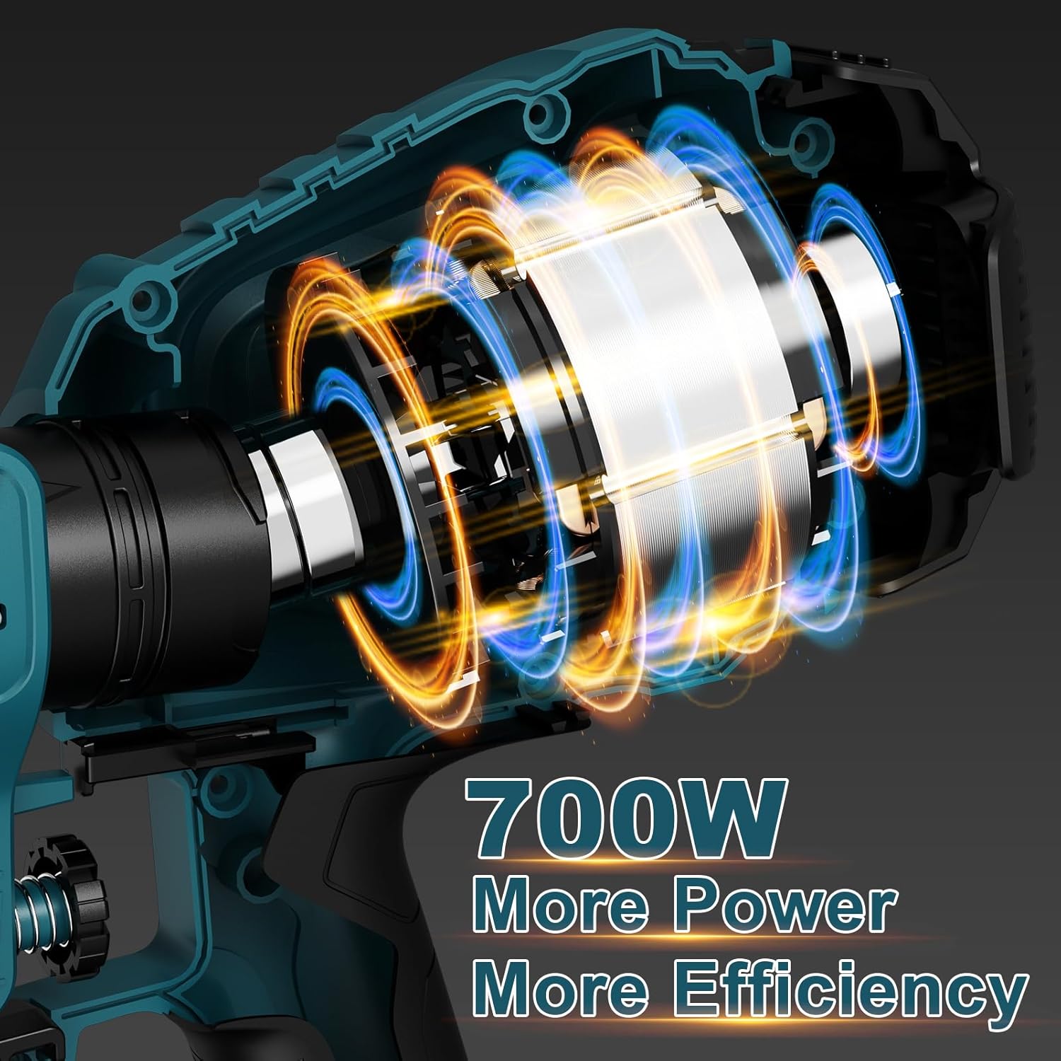 Paint Sprayer, 700W HVLP Electric Spray Gun, 1200ML Container, 1000 Ml/Min with Cleaning & Blowing Joints, 4 Nozzles & 3 Patterns, Adjustable Flow, for Home, Furniture, Walls & Fence, etc.