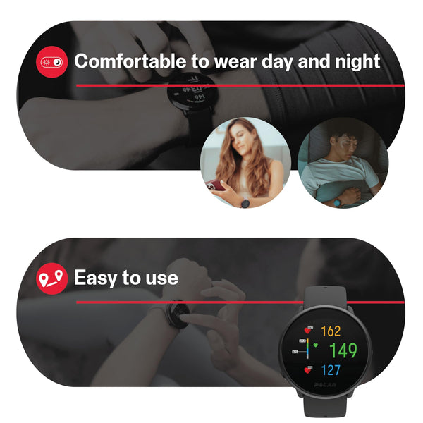 Polar Ignite 2 - GPS Fitness watch for women - Sports Men - Heart Rate Monitor, Activity Tracker Fitness, Workout, Health Recovery, Sleep Tracker - Calorie & Step Counter