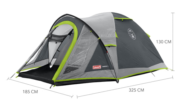 Coleman Tent Darwin 2-4 Person | Compact Lightweight Dome Tent | Models with Darkened Bedroom | Camping, Festival and Hiking Tent | 4500mm Waterproof | with Sewn-in Groundsheet